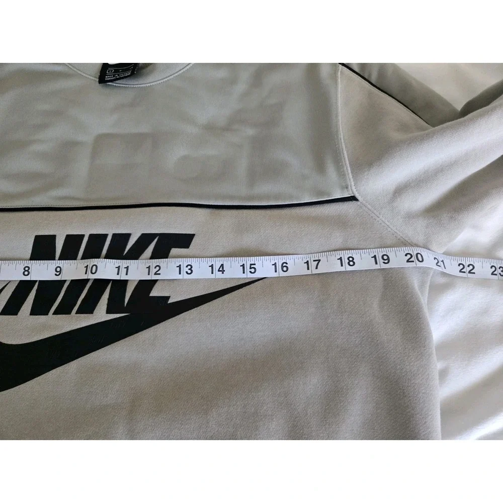 Nike y2k big logo beige swoosh center logo 11B0358